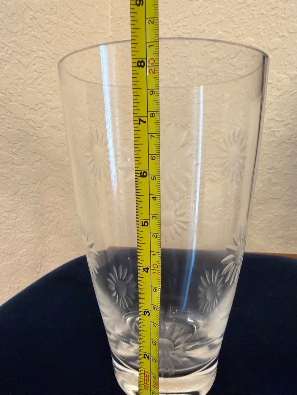 Vintage Clear Glass 8.5